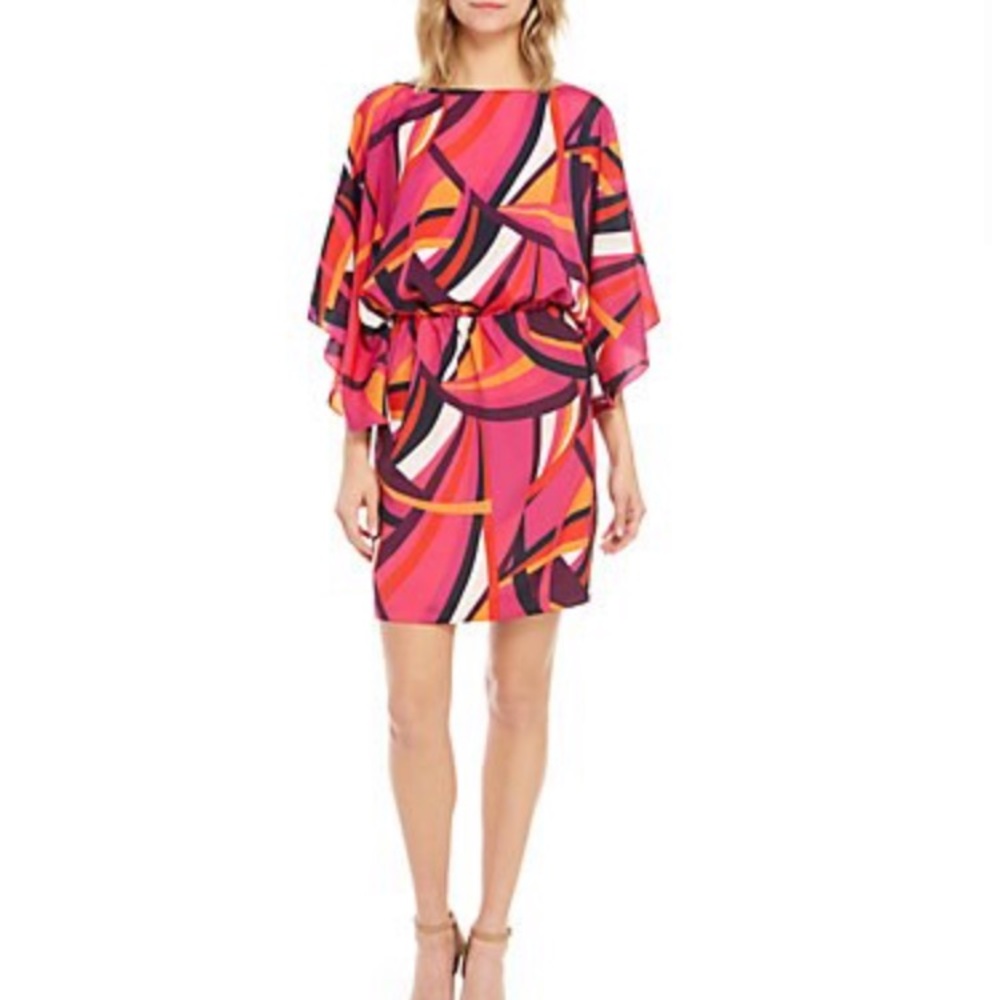 Trina Turk Mingus Kimono Sleeve Dress SZ XS NWT - Picture 2 of 3